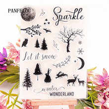 PANFELOU Wonderful forest Transparent Silicone Rubber Clear Stamps cartoon for Scrapbooking/DIY Easter  wedding album 2024 - buy cheap