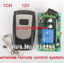 Free shipping  Auto door opener 12V 1CH Wireless Remote Control Switch System transmitter & receiver 315/433MHZ 2024 - buy cheap