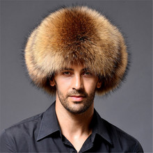 Chapéus do papai russo de inverno 2022, pelo de raposa falsa, chapéu bomber para homens e mulheres, mantenha o calor ar1 2024 - compre barato