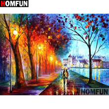 Homfun pintura completa quadrada/redonda 5d diy, pintura de diamante "pintura a óleo casal", bordado, ponto cruz, decoração de casa 5d a158 14 2024 - compre barato