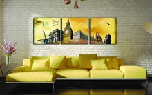 3 piece canvar art printed dreams come true oil painting modern wall art On Canvas wall pictures for Living Room 2024 - buy cheap