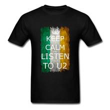 U2 T Shirt Short Sleeve Men's T-shirts Pop Kpop Cotton Big Size Ireland Flag Men T-shirt 2024 - buy cheap