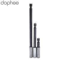 dophee Magnetic Screwdriver Extension Bit 60mm/100mm/150mm Quick Release 1/4 Hex Shank Tools Holder Tool Drill Bits Set 3pcs Hot 2024 - buy cheap