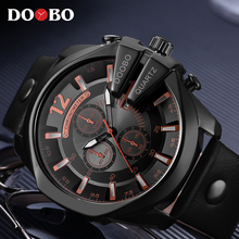 Doobo relógio masculino esportivo, relógio de pulso preto de quartzo militar para homens 2024 - compre barato