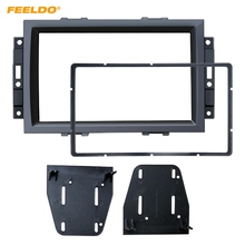 Feeldo-kit de painel estéreo para painel de carro, 2din, placa de rádio estéreo, moldura para jeep rubicon, bússola, painel de guarnição, # hq4943 2024 - compre barato