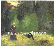 Картина маслом на льняном холсте Paul Gauguin People, Весна в лезавине, 100% ручная работа, бесплатная доставка, высокое качество 2024 - купить недорого