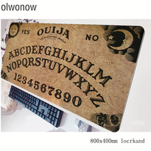 Ouija mouse pad ergonômico para gamer, 800x400x3mm, com descanso para mouse, mesa grande, acessórios para laptop e computador portátil 2024 - compre barato