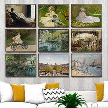 Home Decoration Art Wall Pictures Fro Living Room Poster Print Canvas Paintings French Claude Monet Figure Paintings 2024 - buy cheap