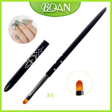 BQAN 1PCS #4 Nail Art UV Gel Brush Pen With Cap Nail Art Manicure Tools for UV Gel Nail Polish 2024 - buy cheap