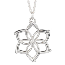 The Elves Galadriel Queen Necklace Simple Flower Silver Color Pendant Dainty Delicate Small New Fashion Movie Jewelry Wholesale 2024 - buy cheap