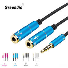 Аудио-разветвитель Greendio, 3,5 мм, 3,5 мм, 1 штекер, 2 гнезда 2024 - купить недорого