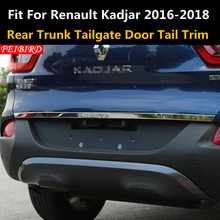 Stainless Steel Rear Trunk Tailgate Door Tail Bottom Lid Streamer Cover Decoration Trim For Renault Kadjar 2016 2017 2018 2024 - buy cheap