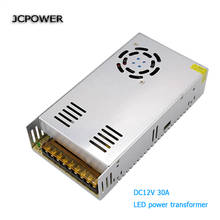 JCPOWER DC12V 30A 360W Power Adatper  supply for LED strip led module adapter lighting voltage transformer 2024 - buy cheap