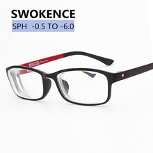 SWOKENCE -0.5 -1 -1.5 -2 -2.5 -3 -3.5 -4 -4.5 -5 -5.5 -6 Diopter Myopia Glasses Finished Women Men Shortsighted Glasses F168 2024 - buy cheap