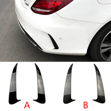 2 PCS Carbon Fiber Rear Bumper Spoiler Air Vent Cover Trim for Mercedes Benz C Class W205 C200 C63 Sedan 4 Door 2014-2017 2024 - buy cheap