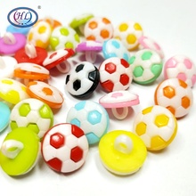 HL 12mm 50/100pcs Mixed Color Football Shank Plastic Buttons Kid's Apparel Sewing Accessories DIY Scrapbooking Crafts 2024 - buy cheap