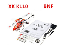 Helicóptero teledirigido XK K110 Blash 6CH, helicóptero sin escobillas, sistema 3D6G, BNF, sin mando a distancia, Compatible con FUTABA S-FHSS 2024 - compra barato