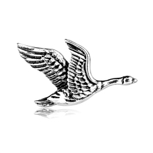 2019 New Fashion Trendy Vintage Silver Metal Color Brooches For Women And Men Suit Clothing Wild-goose Animal Brooches Jewelry 2024 - buy cheap