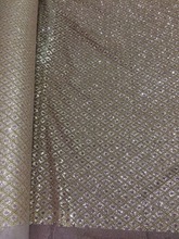 Hot selling glued glitter sequin lace fabric high quality SH-148 African French net tulle Lace Fabric for wedding 2024 - buy cheap