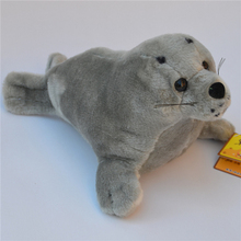 Foca foca Linda-juguete de peluche de alta calidad, muñeco de felpa de color gris, regalo de 35cm 2024 - compra barato