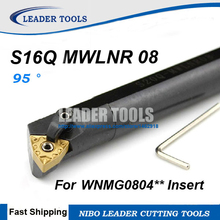 Barra de perforación S16Q-MWLNR/L08, diámetro 16mm MWLNR/L soporte de herramienta de torneado interno, barra de herramientas de corte de torno Indexable para máquina CNC S16Q 2024 - compra barato