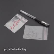 2021 1000pcs Clear Resealable Bopp / Cellophane Bag 6x8cm(6+2) Transparent Opp Gift Bags Plastic Packaging Self Adhesive Seal 2024 - buy cheap