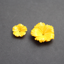 (10pieces/lot)  Carved 20mm 30mm Flowers Space parts Yellow Color  Artificial Coral Findings for Jewelry making 2024 - buy cheap