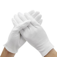 6Pairs White Cotton Inspection Cotton Work Gloves Household Gloves Coin Jewelry Lightweight Gloves S M L XL 2024 - buy cheap