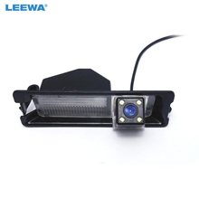 LEEWA-cámara de visión trasera especial para coche, HD, con 4 luces LED, para Nissan March/Micra/Renault Pulse # CA4285 2024 - compra barato