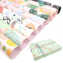 10pcs Flamingo Flower Wrapping Paper Packing Christmas Gift Pack Wrapping Florist Material DIY Packaging Paper Bouquet Supplies 2024 - buy cheap