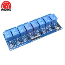 Placa de relé com 8 canais dc 5v 8ch, para arduino optoacoplador 8 canais, interruptor para casa inteligente max 10a ac 250v dc 30v 2024 - compre barato