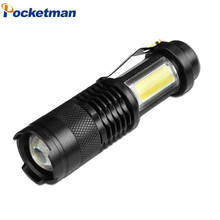 3800LM Mini SK68 Q5+COB LED Flashlight Portable ZOOM Torch Tactical flashlight Use AA 14500 Battery Waterproof Lighting lantern 2024 - buy cheap