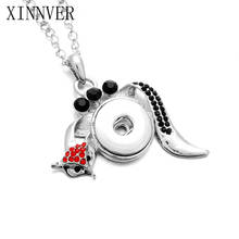 NEW Trendy Style Fox Snap Necklace & Pendant With Link Chain Fit 18mm Snap Button Jewelry For Women 2024 - buy cheap