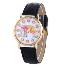 Women Watches Elephant Patterns Bracelet Clock Leather Band Analog Quartz Vogue Wrist Watch montres relojes mujer 2016 Hot Sale 2024 - buy cheap