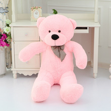 big lovely pink plush teddy bear toy cute big eyes bow big stuffed teddy bear doll gift about 120cm 2024 - buy cheap