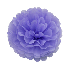 10 pieces per lot light purple Tissue Paper Pom Poms DIY Paper Flower Wedding Baby Shower Decoration Favor 2024 - buy cheap