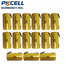 15 шт./лот PKCELL Sub C NiCd аккумуляторная батарея SC 1,2 V 2200mAh Ni-Cd батареи и вкладки 2024 - купить недорого