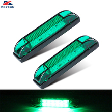 Keyecu-marcador de luz lateral verde, 2 peças, 4 polegadas, para caminhão, trailer, barco, ônibus, rv, área interna e externa 2024 - compre barato