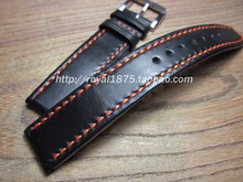 20 21 22mm black high quality Handmade Watch Straps Universal brands Watchbands Calfskin Wristband For Brand watch accessories 2024 - buy cheap