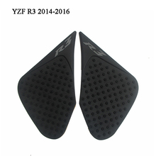 MTImport YZF R3 Anti slip Tank Pad Side Gas Knee Grip Traction Pads Sticker Decals For Yamaha R3 2014 2015 2016 2024 - buy cheap