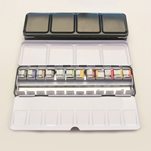 Watercolor Color Paints Tins Box Palette Painting Storage Tray Box With 24/48 Full Pans/Half Pans Art Painting Paints Tins Box 2024 - buy cheap