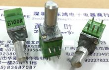 Potenciómetro de precisión tipo Taiwán Alfa RK097, interruptor de banda única, longitud del eje de 15MM, B100K, 2 uds./lote 2024 - compra barato