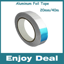 Free Shipping BGA Aluminum Foil Tape 20MM*40M*0.06MM Roll Ideal for Heat Reflection Silver Foil Insulation Tape 2024 - buy cheap