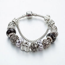 Annapaer pulseira artesanal com miçangas florais europeias, elástico para pulseiras femininas de cristal disponível no dropshipping 2024 - compre barato