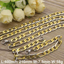 HOT New Fashion Jewelry stainless steel  jewelry Necklace& Bracelet Sets for women & Men SFHGAMBH 2024 - buy cheap