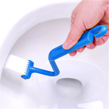 Escova para limpeza de banheiro em forma de s, escova para limpeza de cozinha, limpeza angular e de janelas curvas, uso doméstico 2024 - compre barato