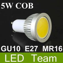 50pcs/lot 5W COB LED Bulb 500lm E27/ E14/ MR16 /G10 LED Bulb Lamp spot light AC110v-240v warm white/Cold white dropshipping 2024 - buy cheap