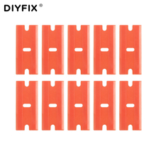 DIYFIX 10 шт Пластиковые лезвия для телефона клей для ЖК-экрана для удаления скребок для очистки ручного инструмента (без ручки) 2024 - купить недорого