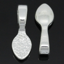 DoreenBeads Tag Glue on Bail Spoon silver color 16x5.5mm,50 PCs (B28762) 2024 - buy cheap