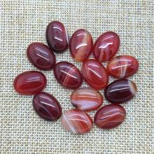 Natural Stone Beads Ring accessories Cabochons Carnelian  Oval 15x20 mm DIY Pendant Jewelry Hand Made Pendants 2024 - buy cheap